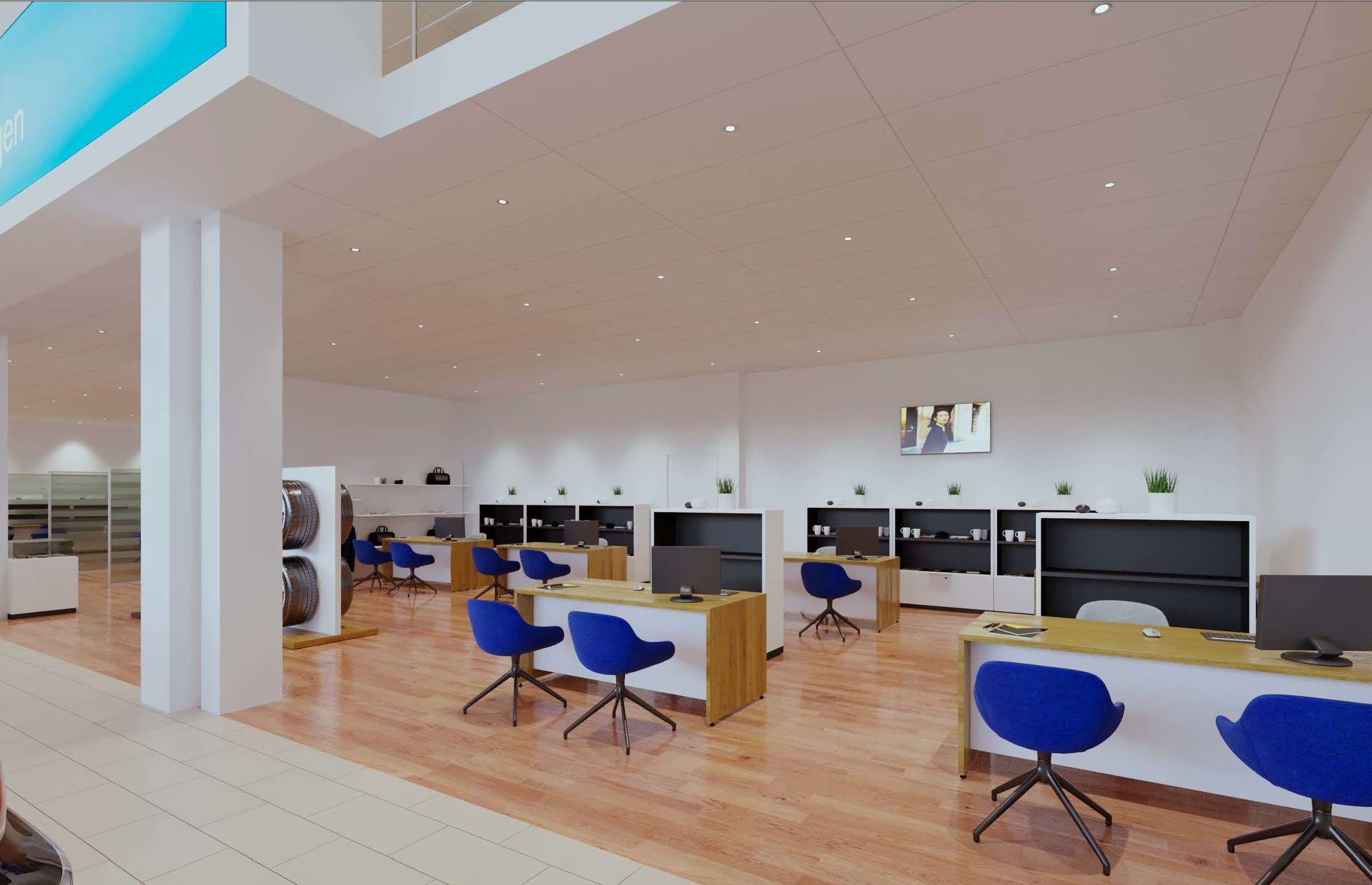 Ремонтно монтажные работы в здании Автосалона «Автомир-Центр»