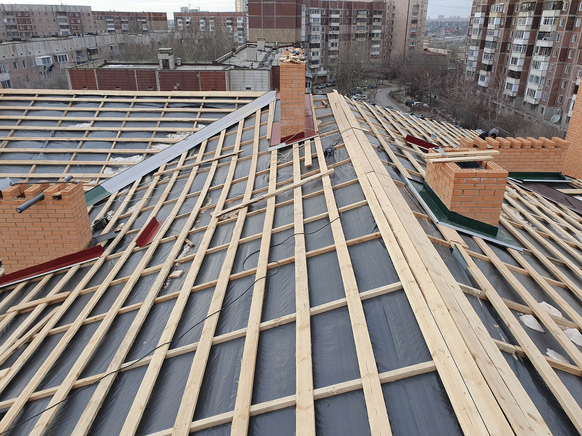 Устройство кровли жилого дома